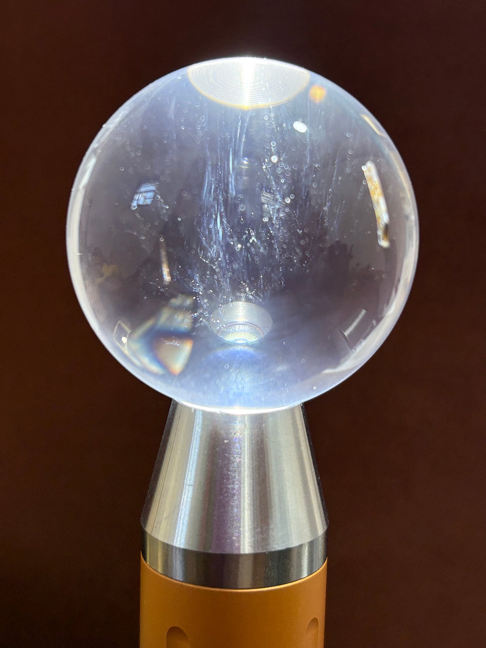 Soular Blue Needle Crystal Ball Ornament