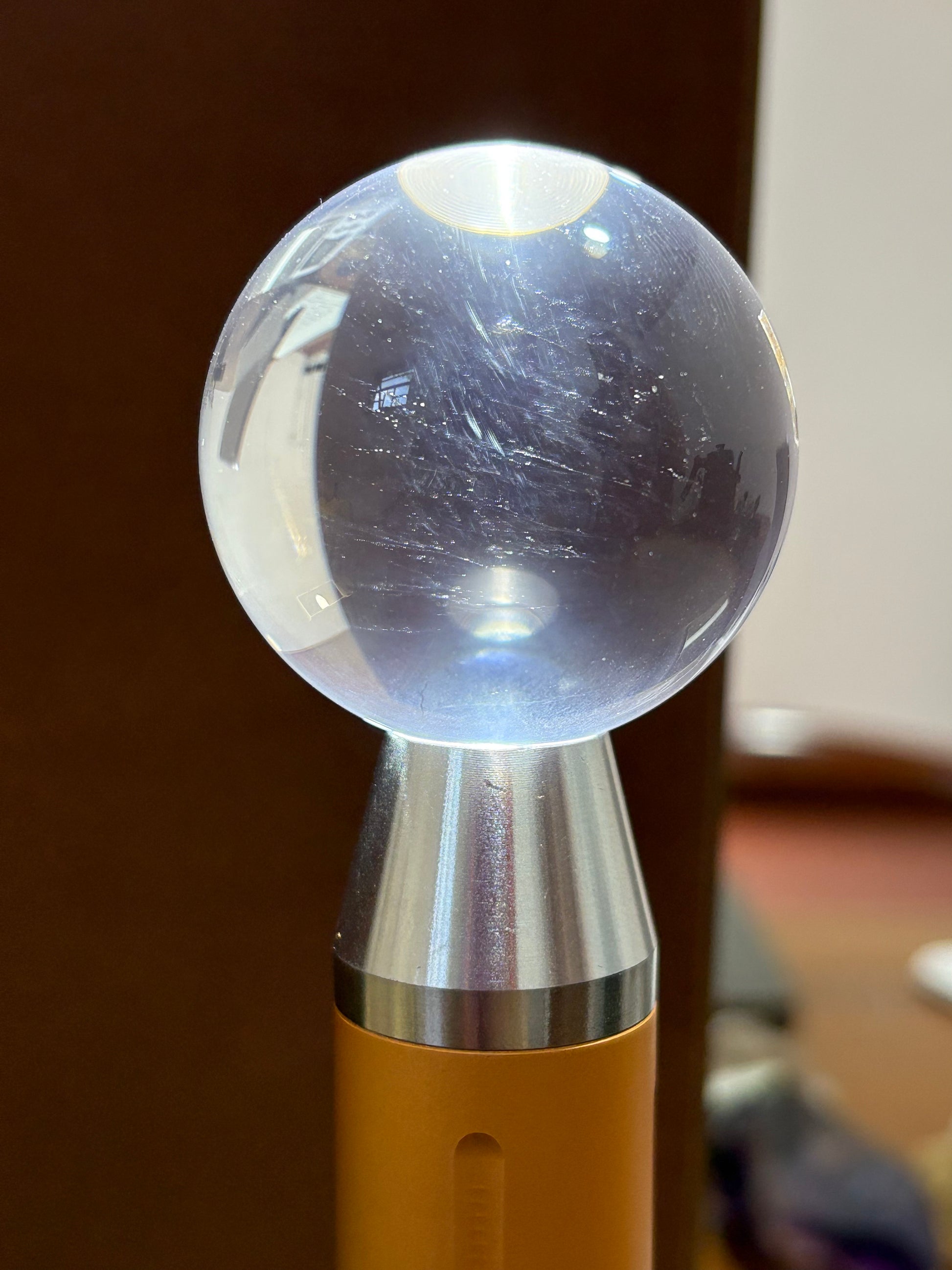 Soular Blue Needle Crystal Ball Ornament