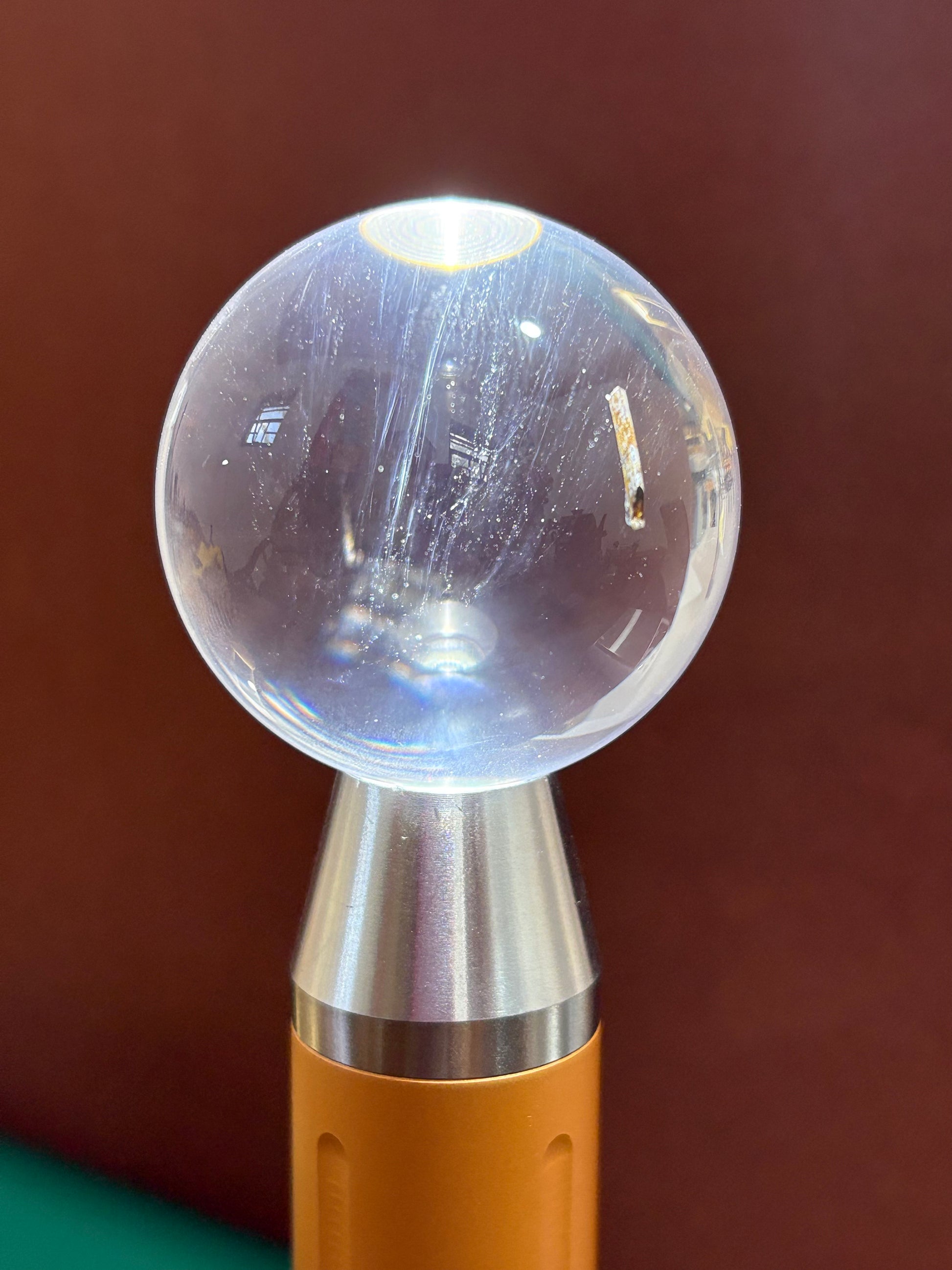 Soular Blue Needle Crystal Ball Ornament